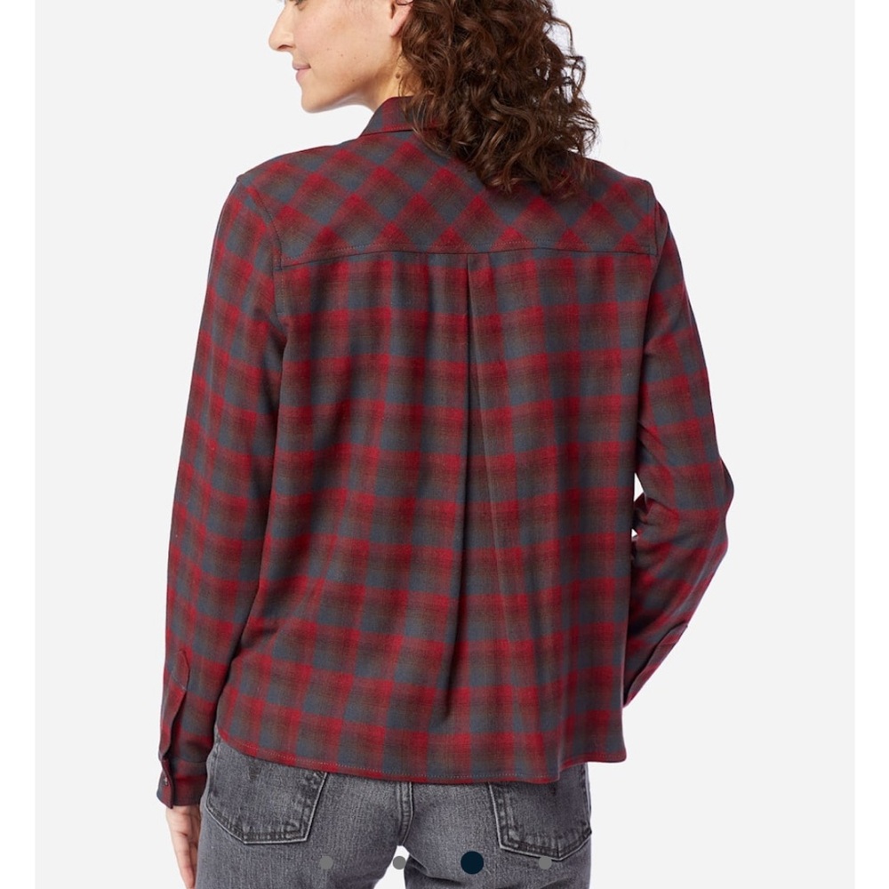 Pendleton Piper‎ UltraLuxe Merino Wool Shirt Soft Short Cropped Pockets Washable - Picture 16 of 16